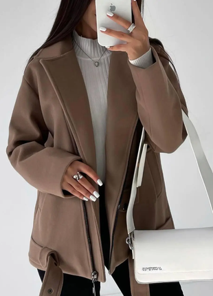 Женское кашемировое пальто-косуха 42-44; 46-48 5 цветов rin493...