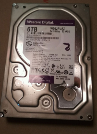 Не рабочий жёсткий диск 6 tb.