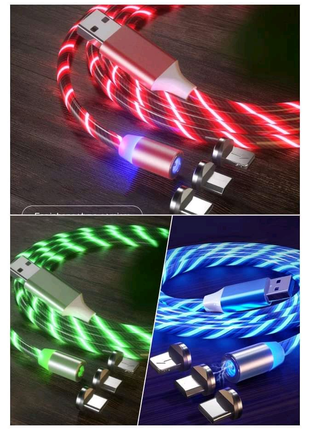 Світящий usb LED кабель, для зарядки