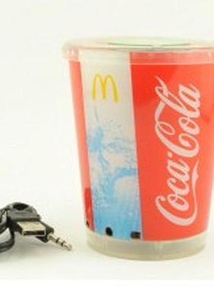 Мини-динамик coca cola стакан с подсветкой