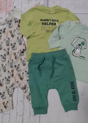 Комплект одежды для новорожденного малыша мальчика 56 кофта шт...