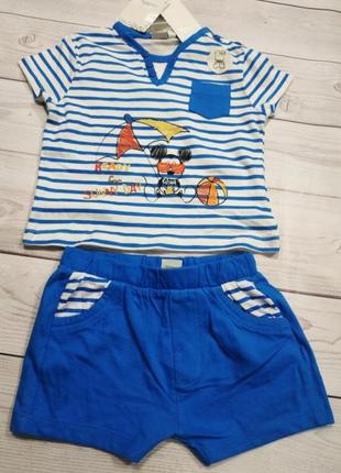 Літній дитячий костюм,  футболка і шорты,бренду  disney beby