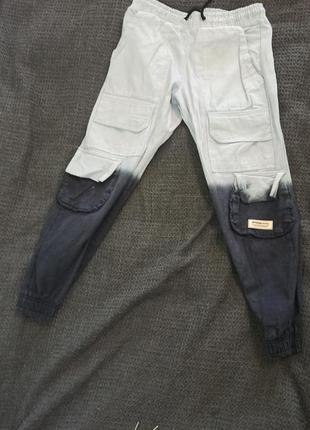 Джоггеры джинсовые для мальчика boohoo man, xs