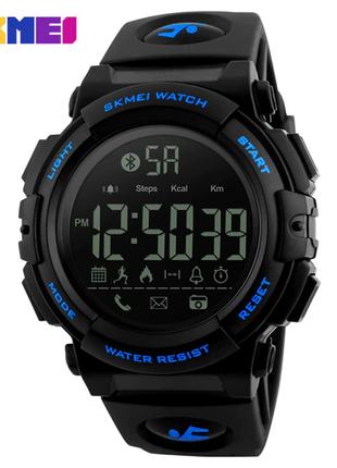 Спортивные мужские часы Skmei 1303BU blue Smart Watch водостой...