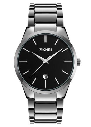 Спортивные мужские часы Skmei 9140SIBK Silver-Black водостойки...