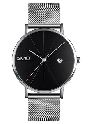 Спортивные мужские часы Skmei 9183SIBK Silver-Black водостойки...