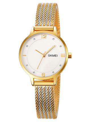 Женские часы Skmei 1874GD Gold наручные кварцевые