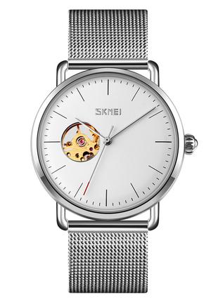 Спортивные мужские часы Skmei 9201SIWT Silver-White водостойки...