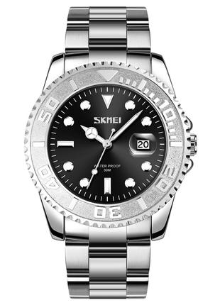 Спортивные мужские часы Skmei 9295SIBK Silver-Black водостойки...