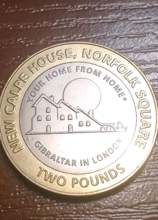 Монета 2 фунта Гибралтар  2018 р