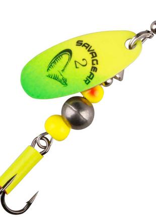 Блесна Savage Gear Caviar Spinner #4 18.0g 07-Fluo Yellow / Ch...