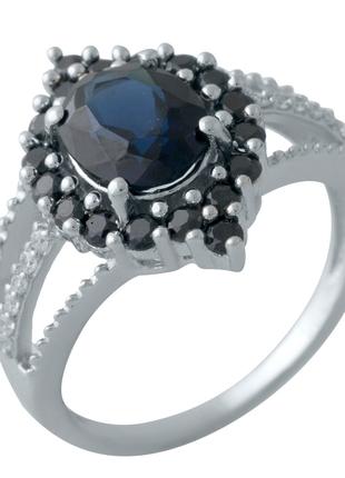 Серебряное кольцо с натуральным сапфиром 3.565ct (2008941) 18....