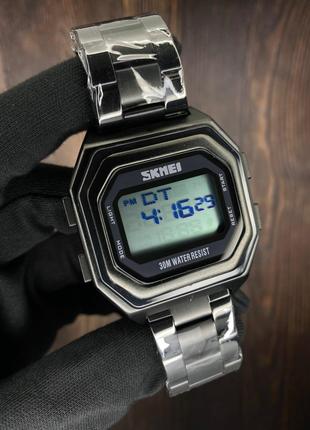 Мужские спортивные часы Skmei 1875SWT White-Steel