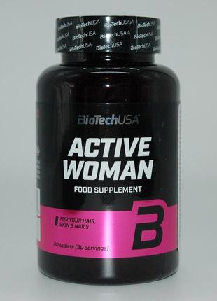 Витамины для женщин, active woman, biotech. 60 таб.