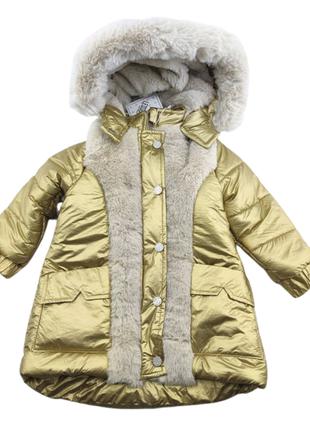 Детская куртка Турция 2, 3, 4, 5 лет для девочки плащевка зимн...