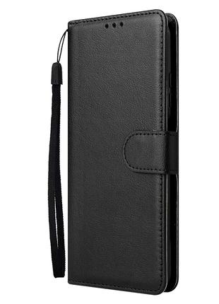Чехол книжка для Samsung Galaxy S8 Черный магнит шнурок