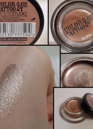 Maybelline color tattoo кремовые тени для глаз