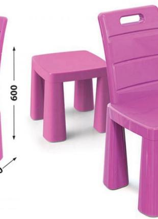 Детский стул табурет трансформер, 2 в 1, стульчик 04690/3 розовый