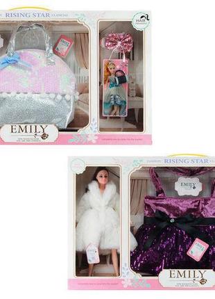 Лялька Емілі із сумочкою 2 види QJ083A/B Emily Shantou Jinxing