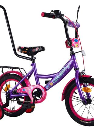 Велосипед двухколесный 14" фиолетовый Tilly Explorer T-214114 ...