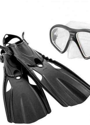 Набір для плавання INTEX маска+трубка+ласти 14р. 55657 р.58*18...