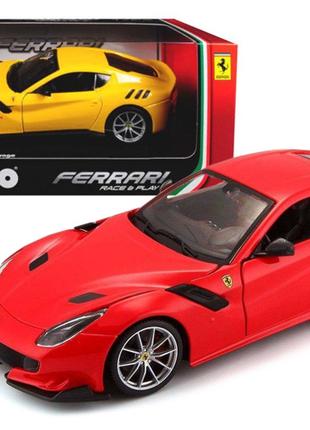 Машинка Ferrari автомодель Bburago F12TDF красная 1:24