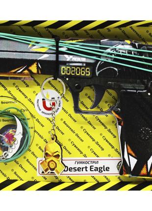Деревянный пистолет резинкострел Standoff Desert eagle Предатор