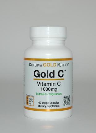 Вітамін с, california gold nutrition, 1000 мг, 60 капсул