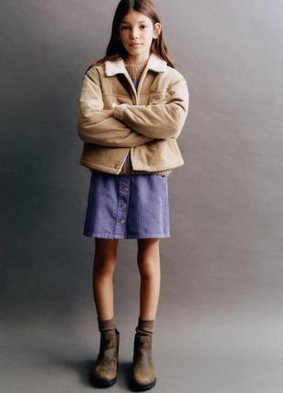 Zara вельветовая куртка для девочки