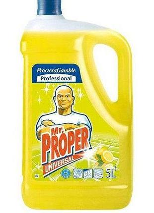 Средство для мытья полов и стен Mr. Proper лимон 5 л