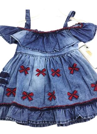 Детский сарафан платье Турция 3 года для девочки джинсовый лет...