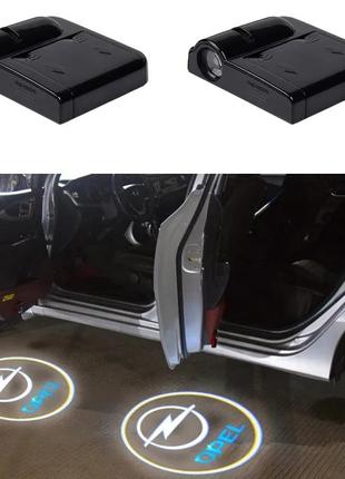 Лазерне підсвічування на дверях автомобіля з логотипом Opel