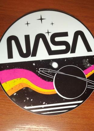 Наклейка вінілова NASA , діаметр 17 см