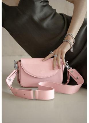 Женская кожаная сумка Molly розовая