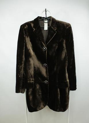 Шикарный винтажный пиджак gianni versace couture brown velvet ...
