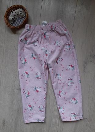 Пижама байковые брюки matalan 4-5 лет домашняя одежда