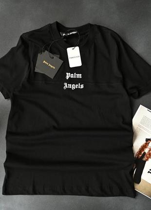 Мужская черная футболка турция в стиле palm angels