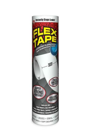 Сверхпрочная водонепроницаемая лента Flex Tape 30*150 см белая...