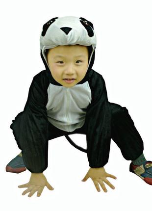 Детский карнавальный костюм Панда SPRING AROUND черный XL 01879