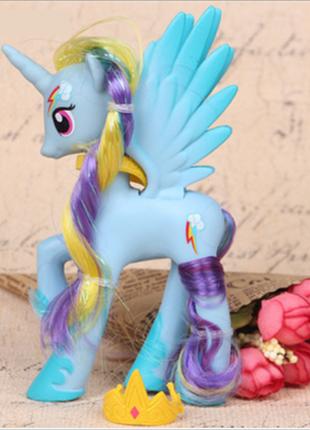 Фигурка Единорог My Little Pony Пони-пегас Принцесса Радуга Дэ...