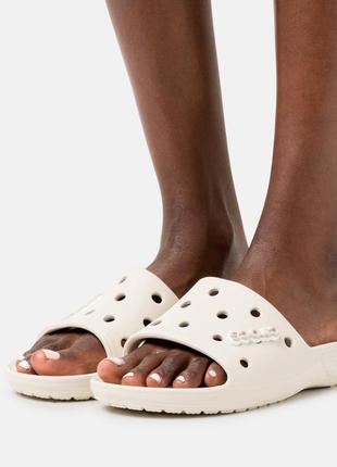 Crocs classic slide шльопанці жіночі крокс.