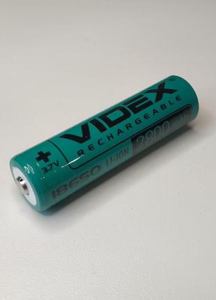 Аккумулятор Videx Li-Ion 18650 2800mAh, выпуклый плюс