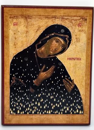 Ікона Божої Матері Керіотиса (Свічниця) для дому 16*12 см