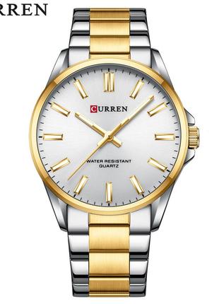 Curren 9090 Silver-Gold-Silver