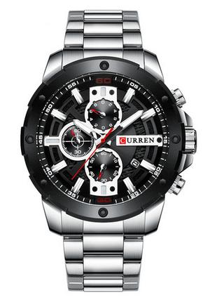 Curren 8336 Silver-Black