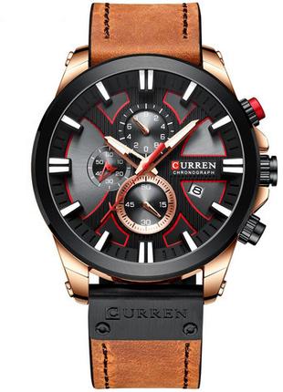 Curren 8346 Brown-Cuprum-Black