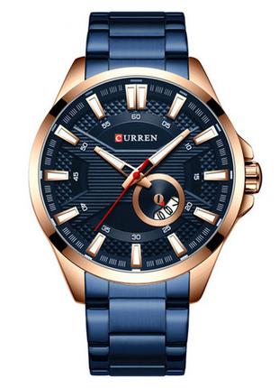 Curren 8372 Blue-Cuprum