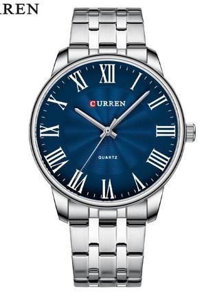 Curren 8422 Silver-Blue