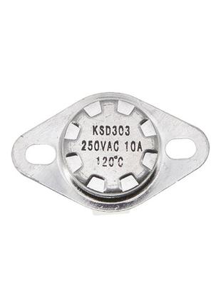 Термореле KSD 301 / KSD 303 (120°C 10A, 250V), з кнопкою, ніжк...