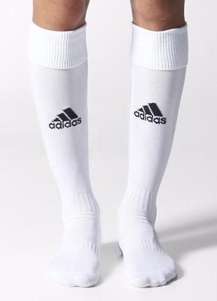 Гетры футбольные adidas milano sock белые размер 43-45 и 46-48